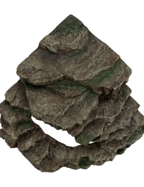tx76196 ret roccia angolare con cavita' e piattaforma 26x20x26cm