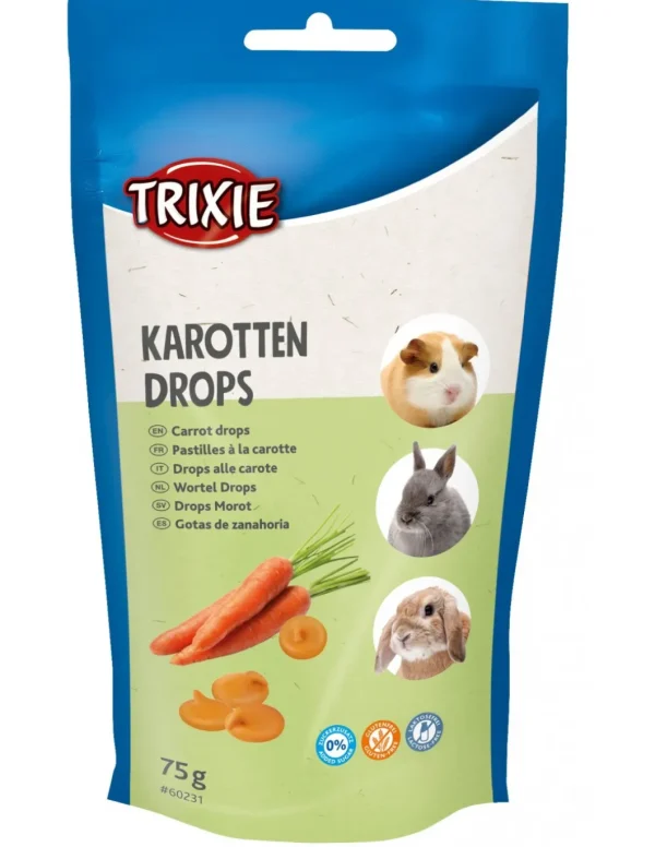 tx60231 snack rod drops con carota 75gr