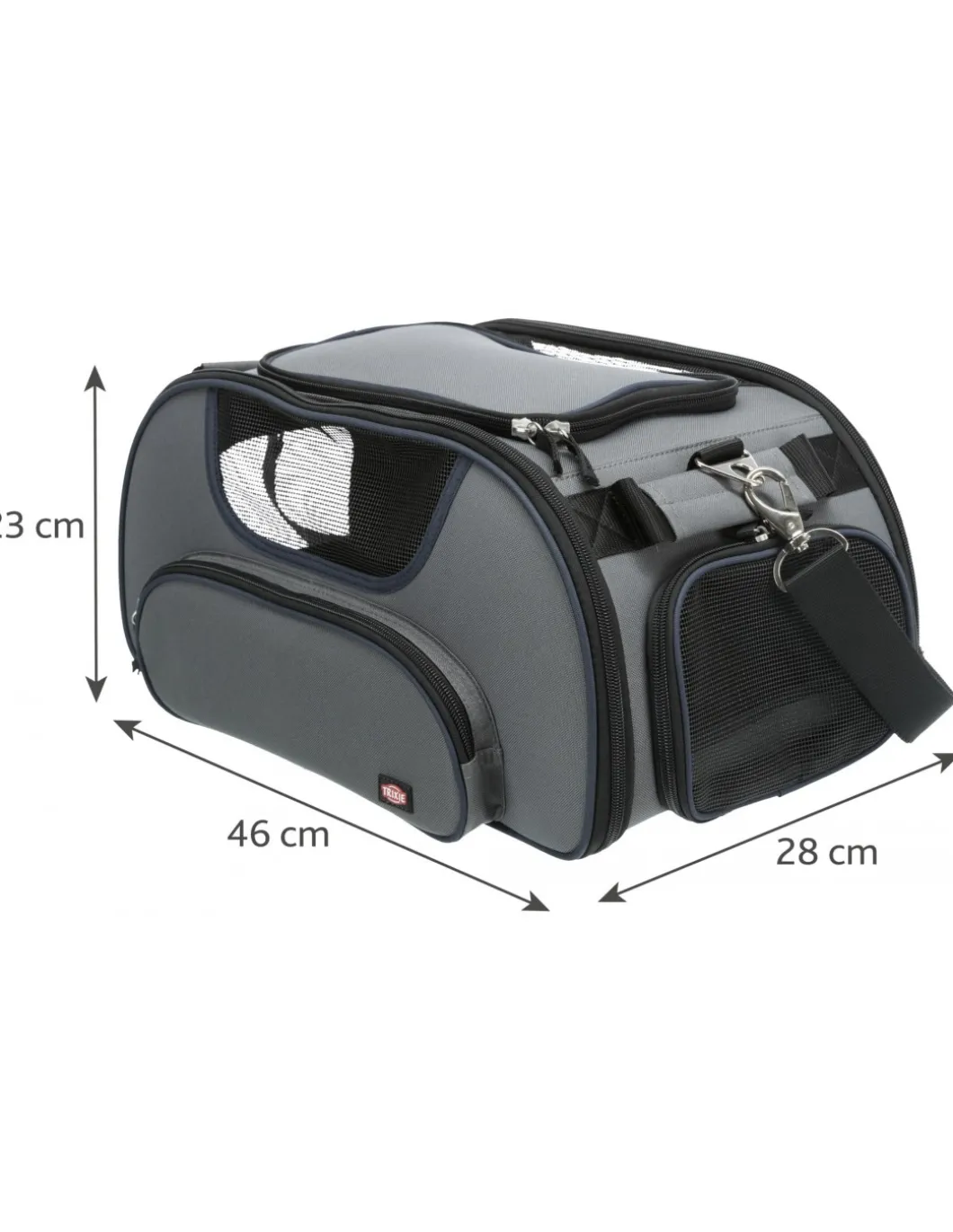 tx_wings_borsa_per_traspo_0.webp tx28889 wings borsa per trasporto per aereo max 20kg grigia/blu 28x23x46cm (ex tx28905)