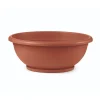 veca ciotola naxos 40cm con sottovaso ad incastro terracotta