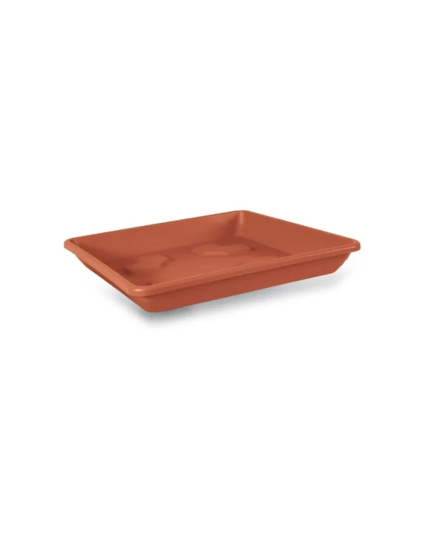 veca sottovaso quadrato 16cm terracotta