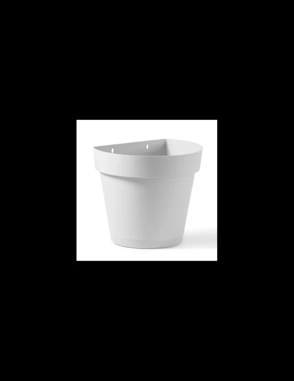 veca vaso a muro cleo 25cm bianco