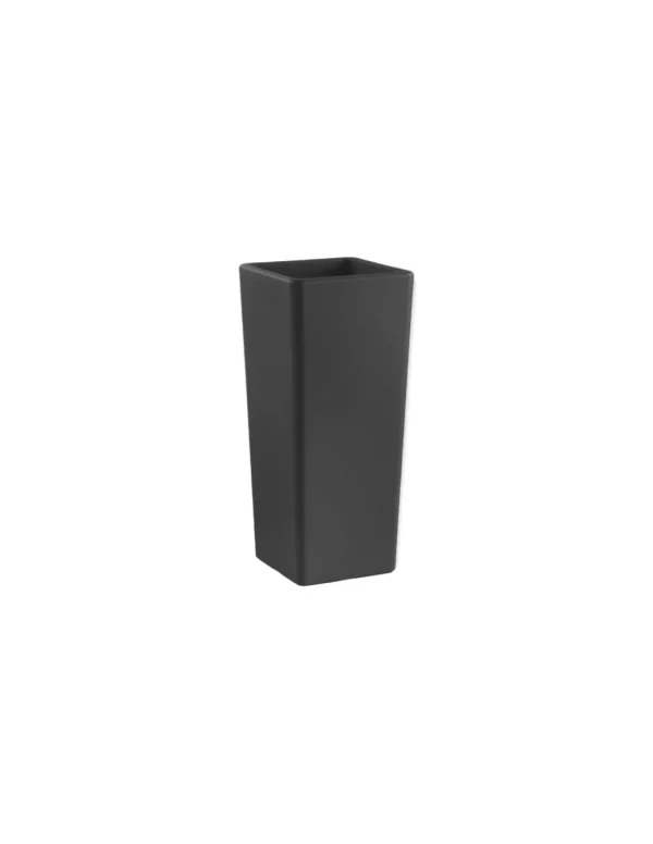 veca vaso cache-pot clou quadrato 65cm antracite ch001-0650mb+011ca