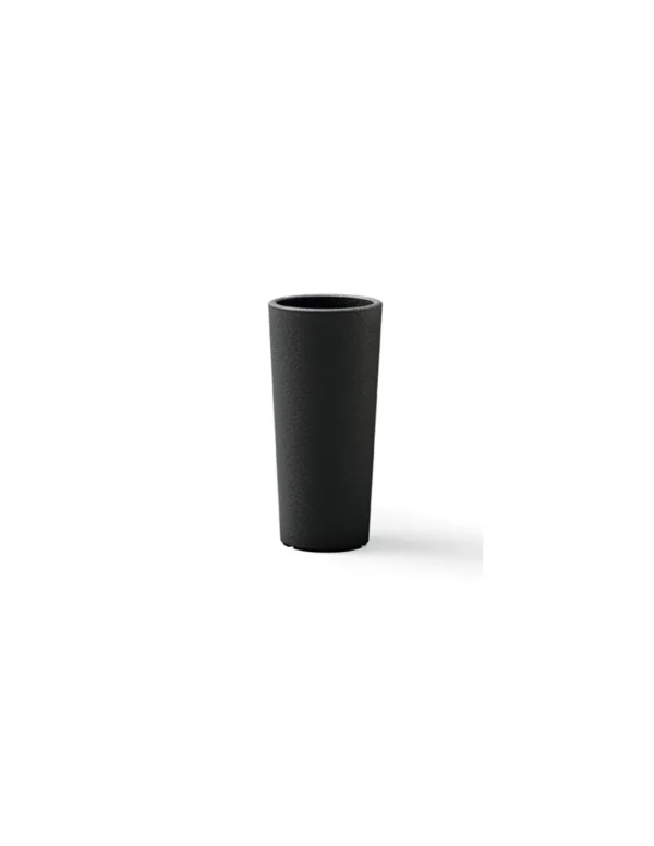 veca vaso cache-pot clou rotondo alto 85cm antracite