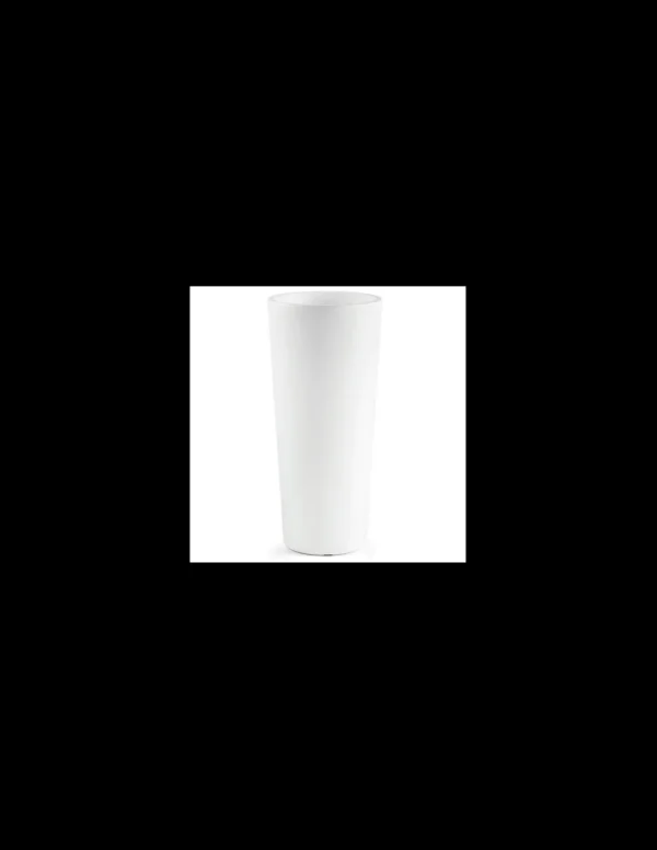 veca vaso cache-pot clou rotondo alto 85cm bianco