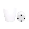 veca vaso living 35cm indoor bianco con rulli