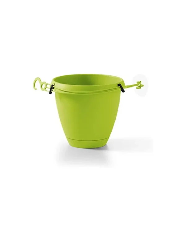 veca vaso pensile flow 25cm verde anice