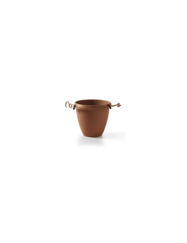 veca vaso pensile flow 25cm terracotta