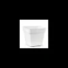 veca vaso quadrato cleo 34cm bianco
