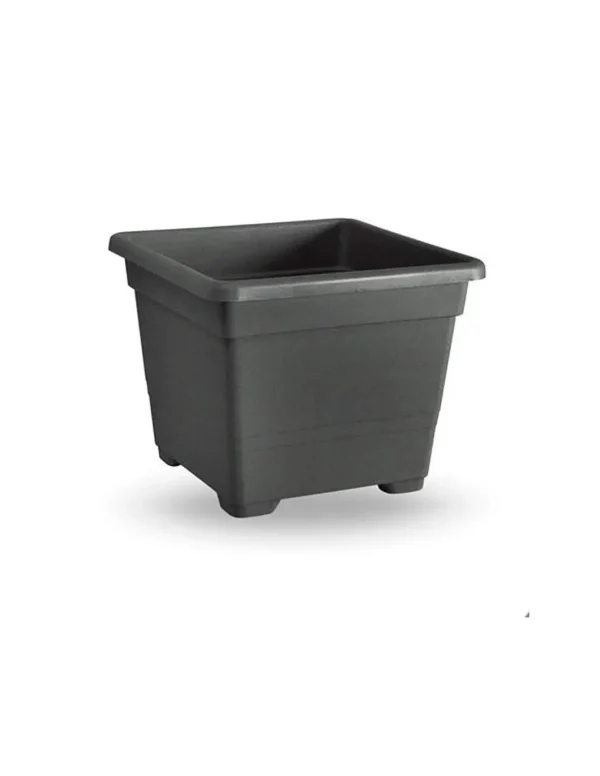 veca vaso quadrato 38cm antracite