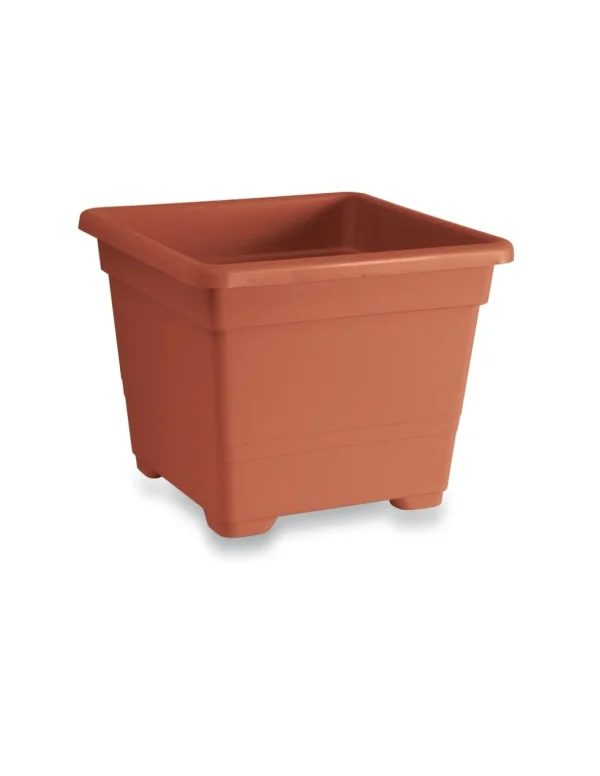 veca vaso quadrato 32cm terracotta