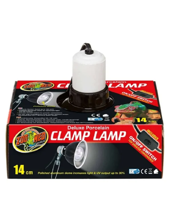 zoomed portalampada clamp lamp 14cm